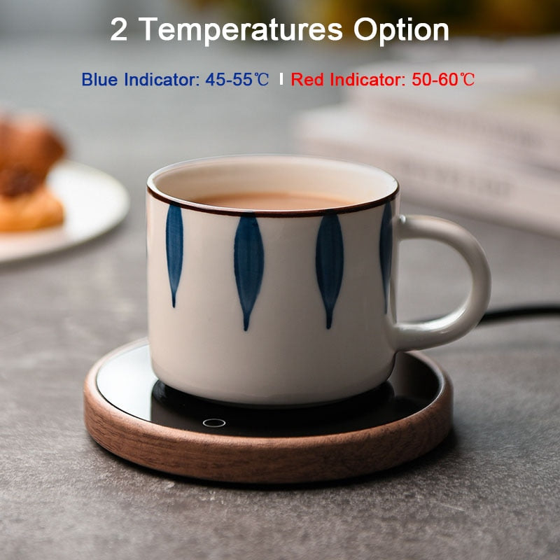 Stylish Electric Mug Warmer with Precision Temperature Control