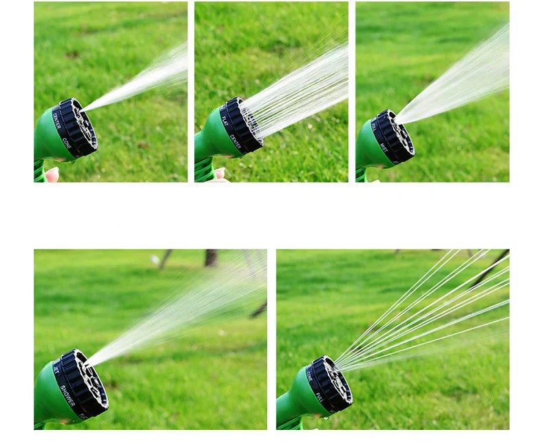 Flexible Garden Hose with Spray Nozzle – Expandable Design