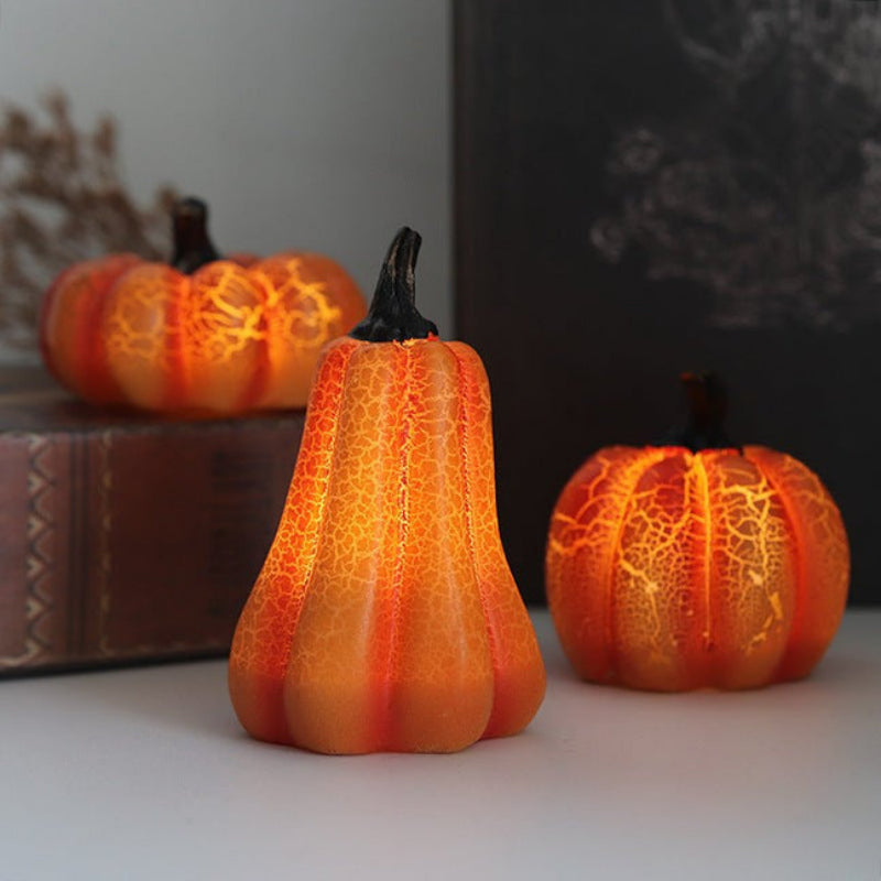 Illuminated Pumpkin Lantern for Spooky Decor