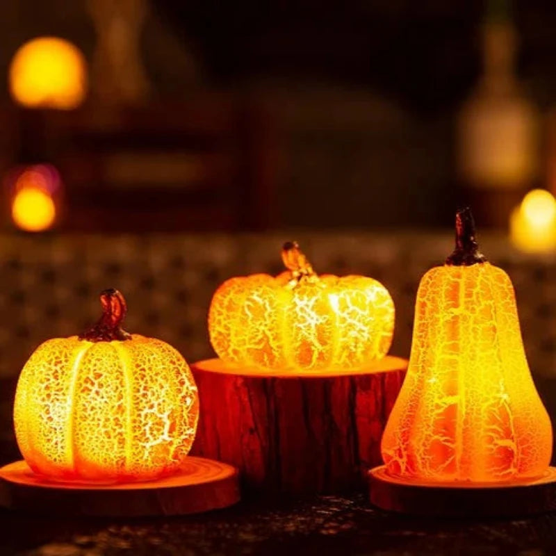 Charming Pumpkin Light, Battery-Powered, Cozy Glow for Home Decor