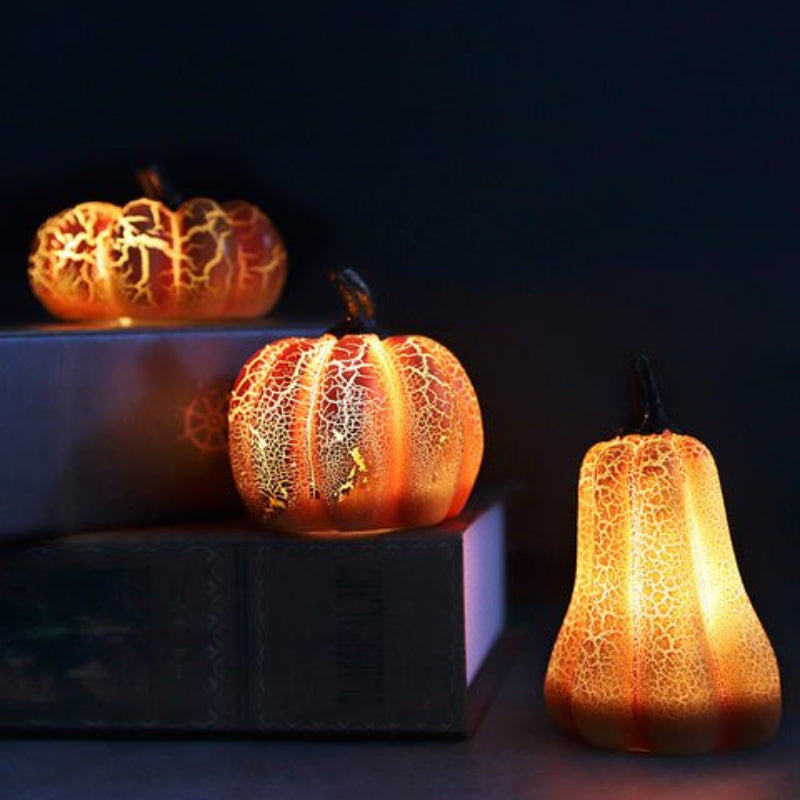 Illuminated Pumpkin Lantern for Spooky Decor