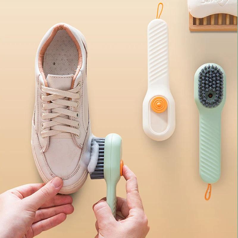 Dual-Pack Smart Shoe Cleaners with Liquid Dispensing