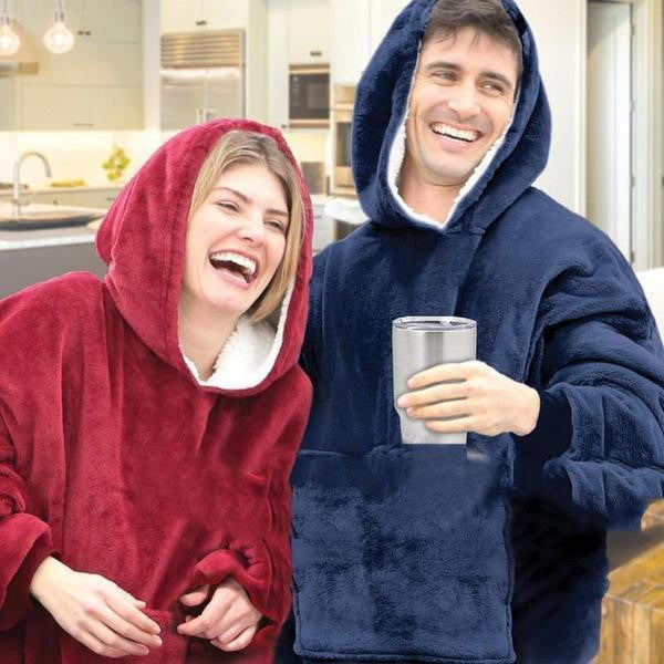 Cozy Wrap Hoodie - Plush Fleece Comfort