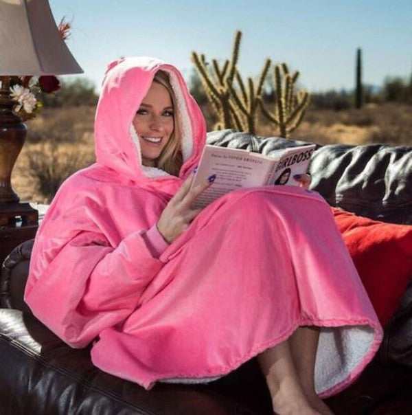 Cozy Wrap Hoodie - Plush Fleece Comfort