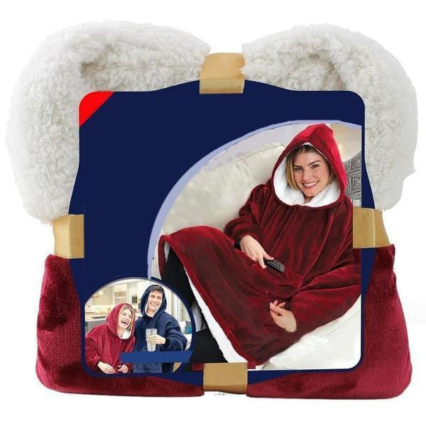 Cozy Wrap Hoodie - Plush Fleece Comfort