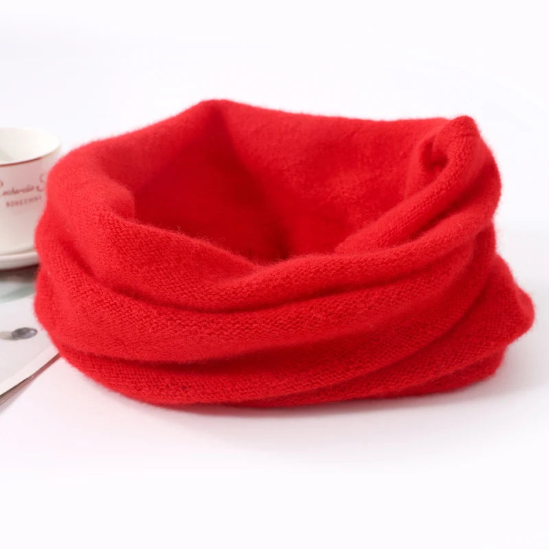 Cozy Merino Wool Neck Gaiter and Scarf Set