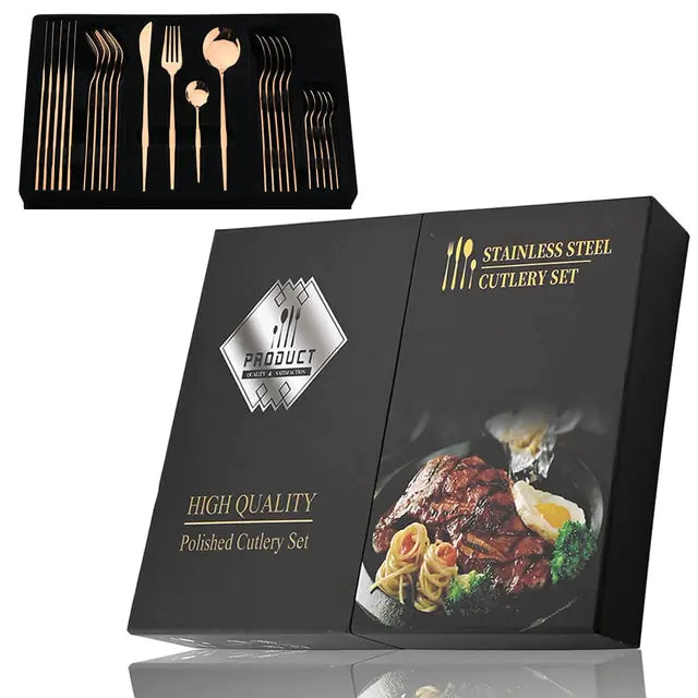 Stainless Steel Cutlery Set of 24 Pieces