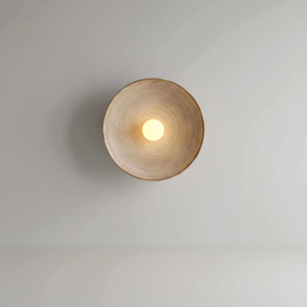 Glass Resin Round Wall Lamp – Decorative Lighting Fixture