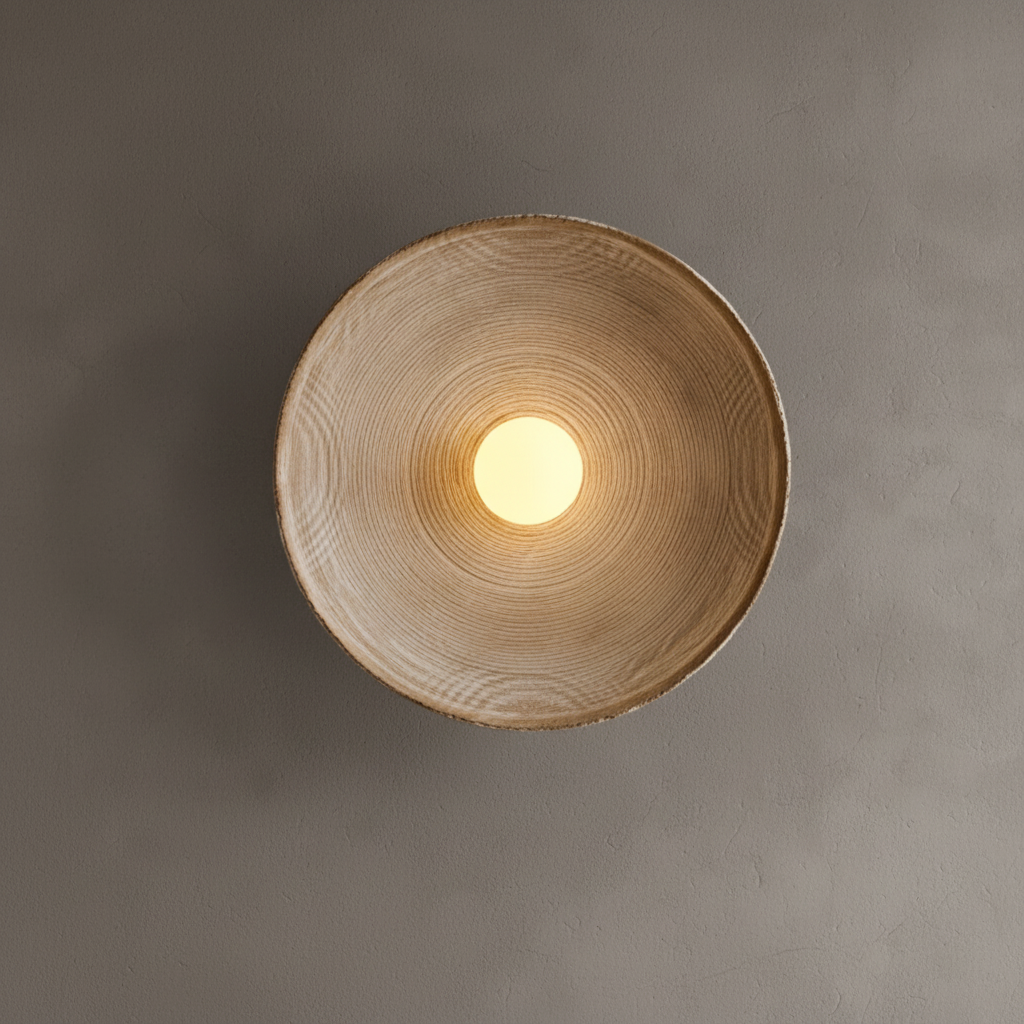 Glass Resin Round Wall Lamp – Decorative Lighting Fixture