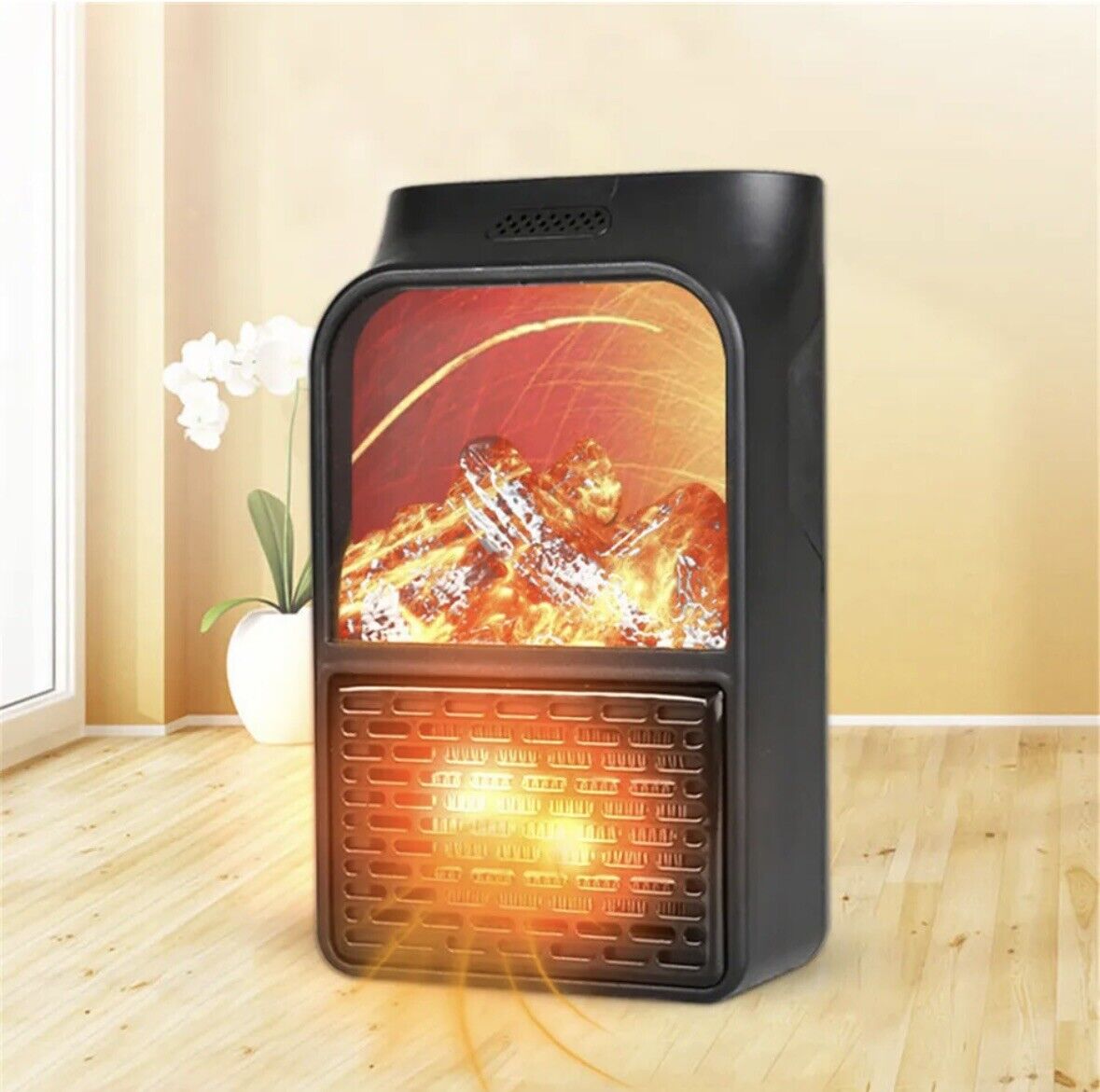 Compact 900W Electric Space Heater with Remote Control