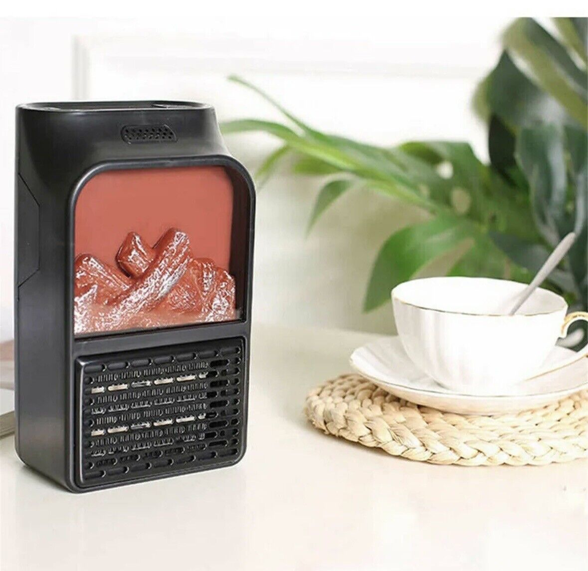Compact 900W Electric Space Heater with Remote Control