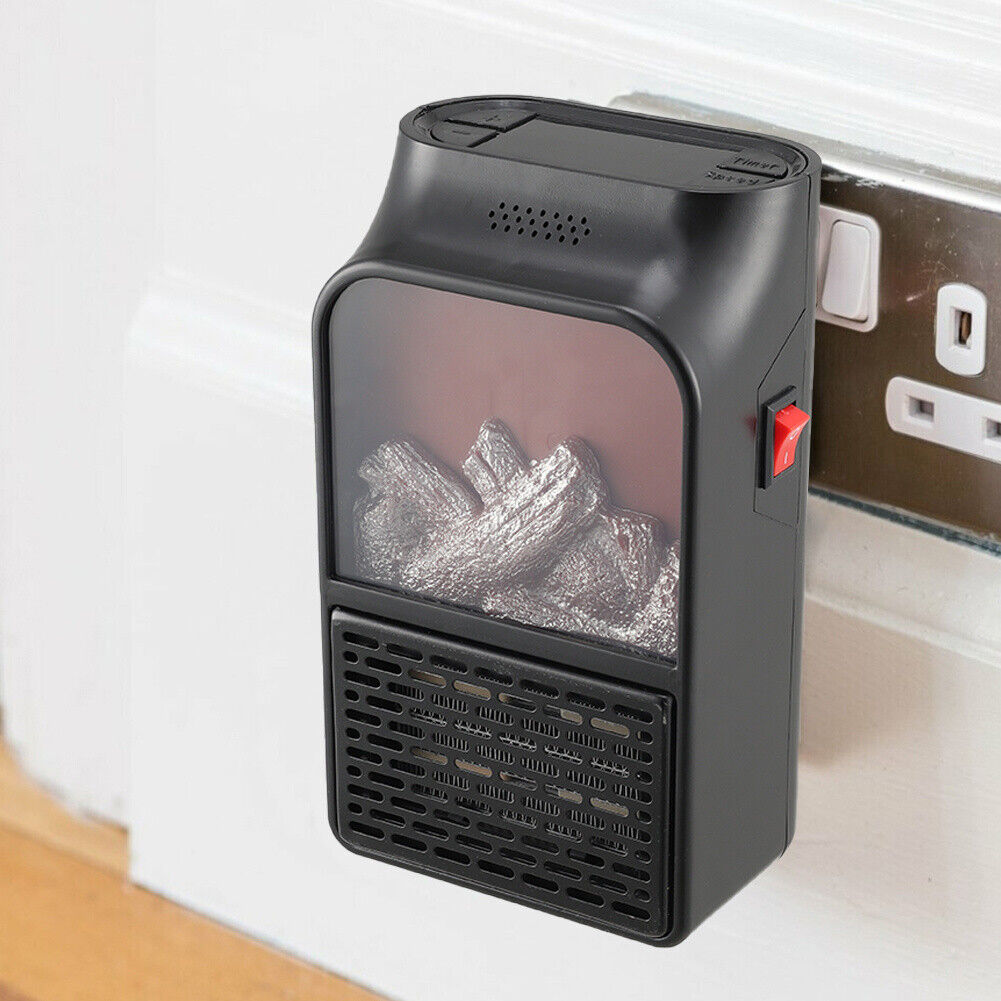 Compact 900W Electric Space Heater with Remote Control