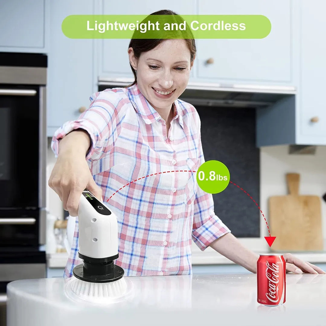 Cordless Power Cleaning Brush with 7 Interchangeable Heads