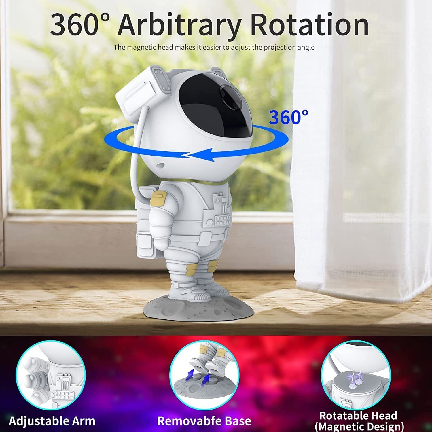 Galactic Dreamscape Projector: Night Sky Light Show