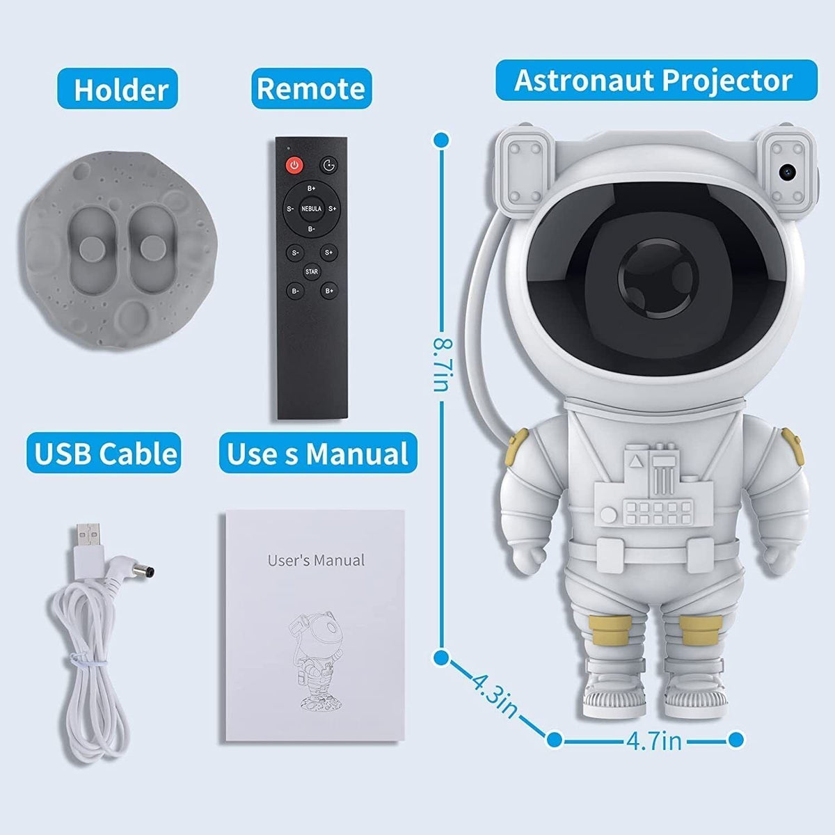 Galactic Dreamscape Projector: Night Sky Light Show