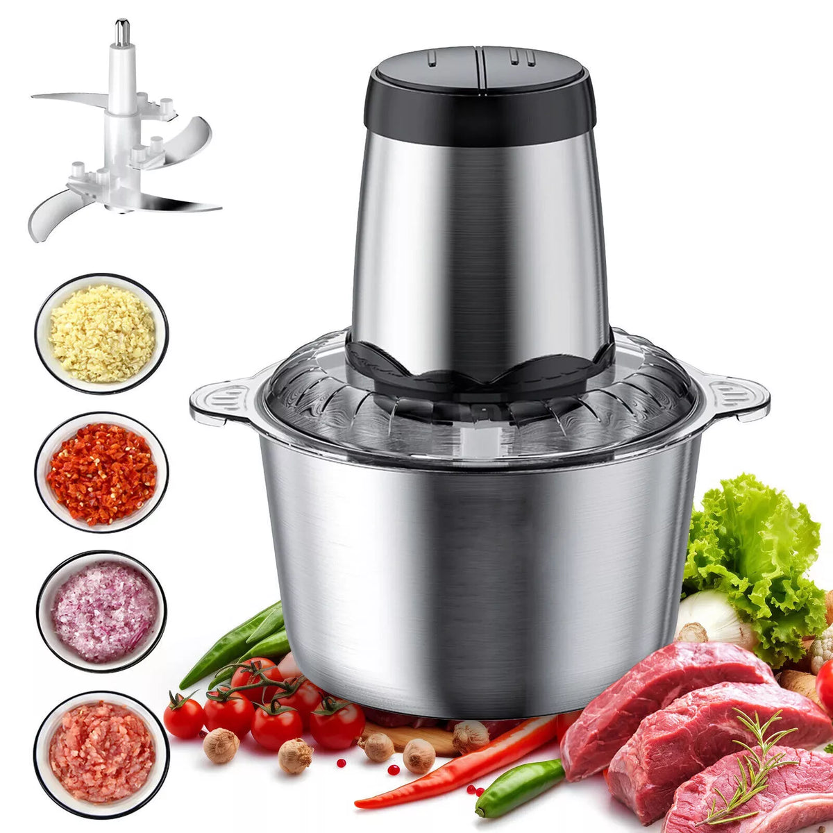 Effortless 2L Food Processor for Perfect Chopping