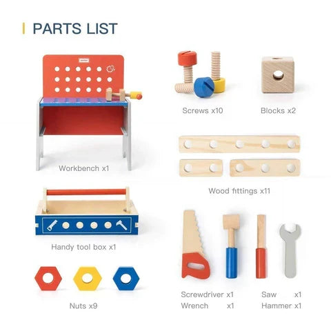 Ultimate Kids' Creative Tool Workshop Play Set