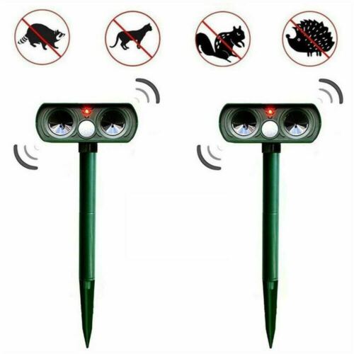 EcoGuard Solar Motion Sensor Deer Deterrent – 30 ft Range, 110° Angle