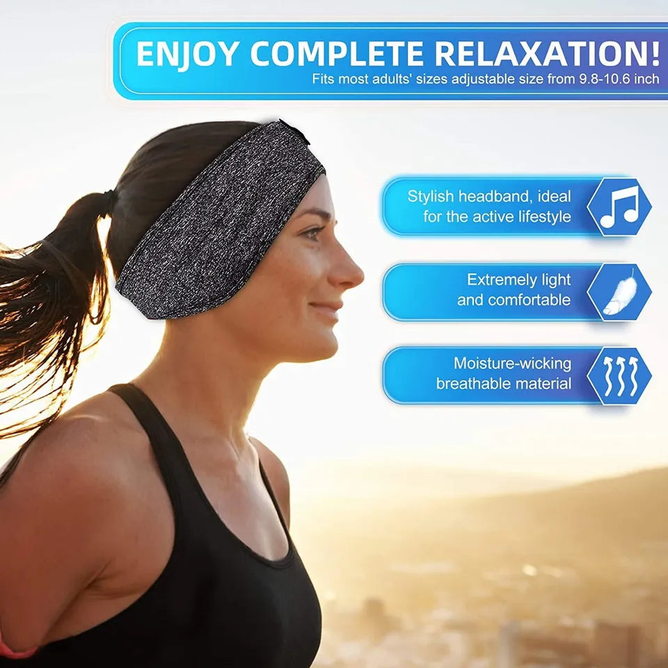 Dual-Function Bluetooth Sleep Headband for Rest and Activity