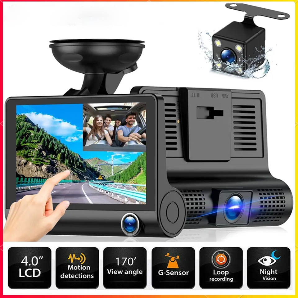 Advanced 4" HD Dual Camera Dashboard Recorder