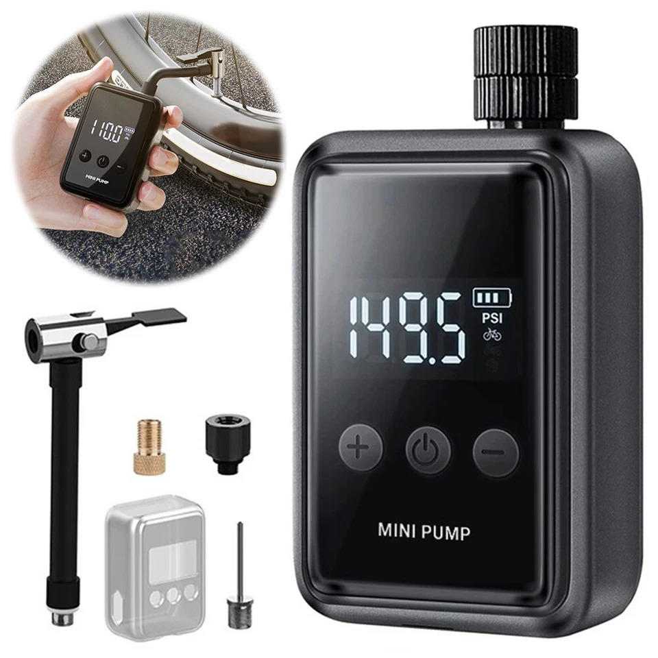 Compact Electric Bicycle Tire Inflator
