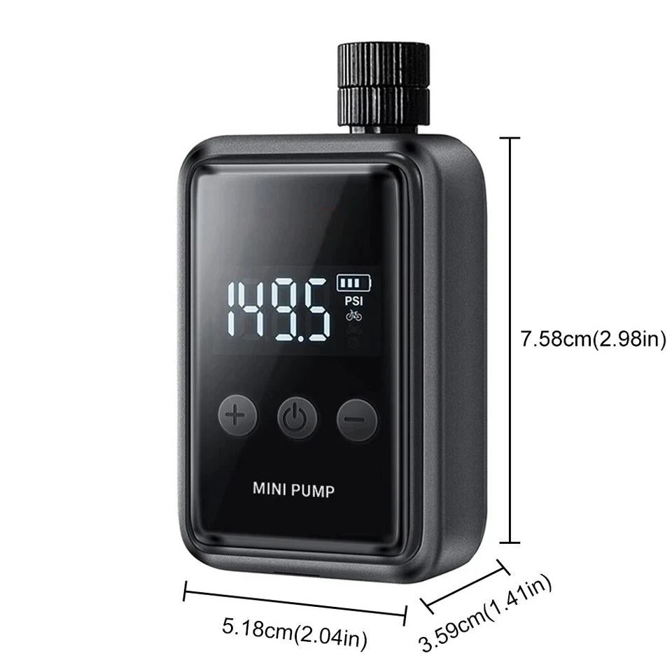 Compact Electric Bicycle Tire Inflator