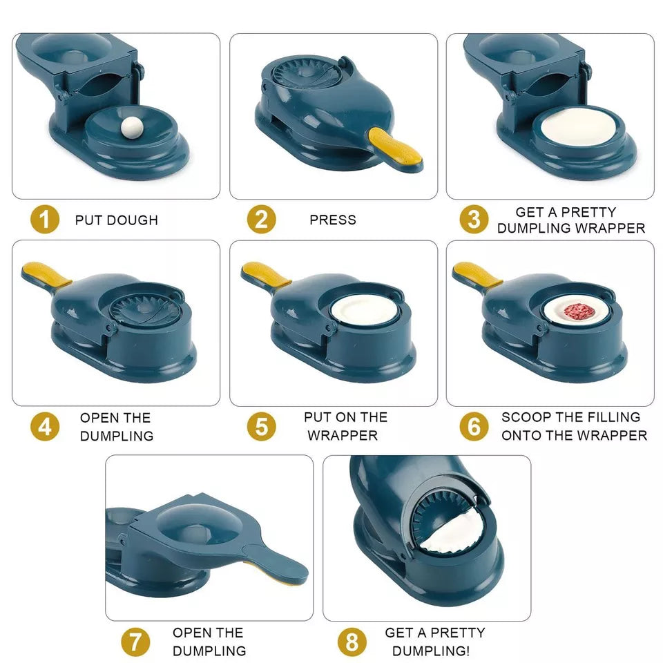 Dual Function Dumpling Press for Effortless Homemade Treats