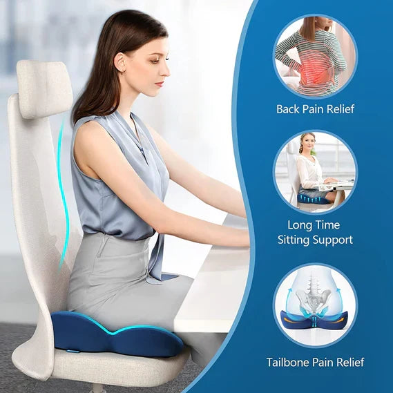 ComfortMax Tailbone Relief Cushion for Enhanced Support