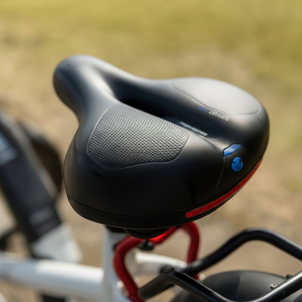 ComfortMax – Ergonomic Suspension Bike Seat for Long Rides