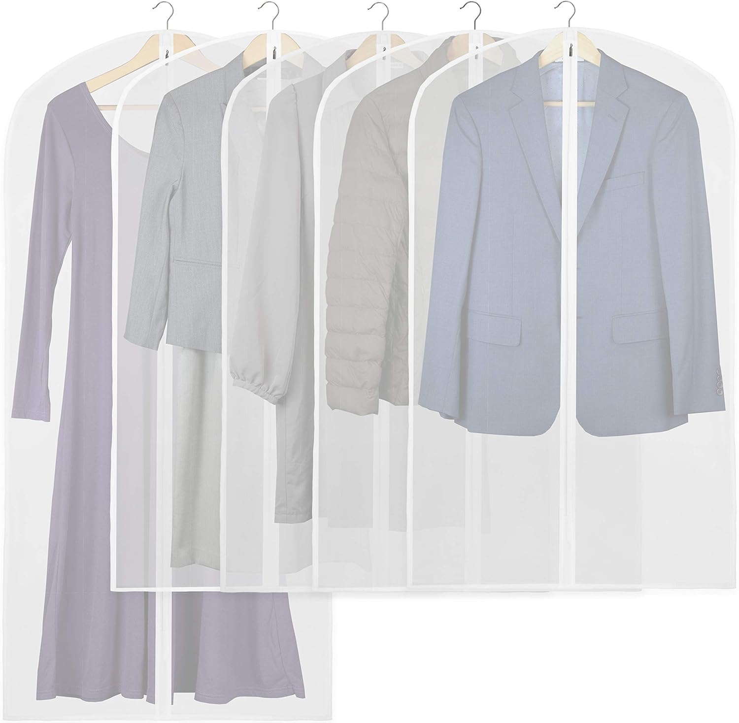 10-Pack Full-Length Garment Bags for Suits and Dresses – Autumn Style