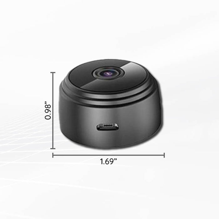 Compact HD Security Camera with Night Vision & WiFi