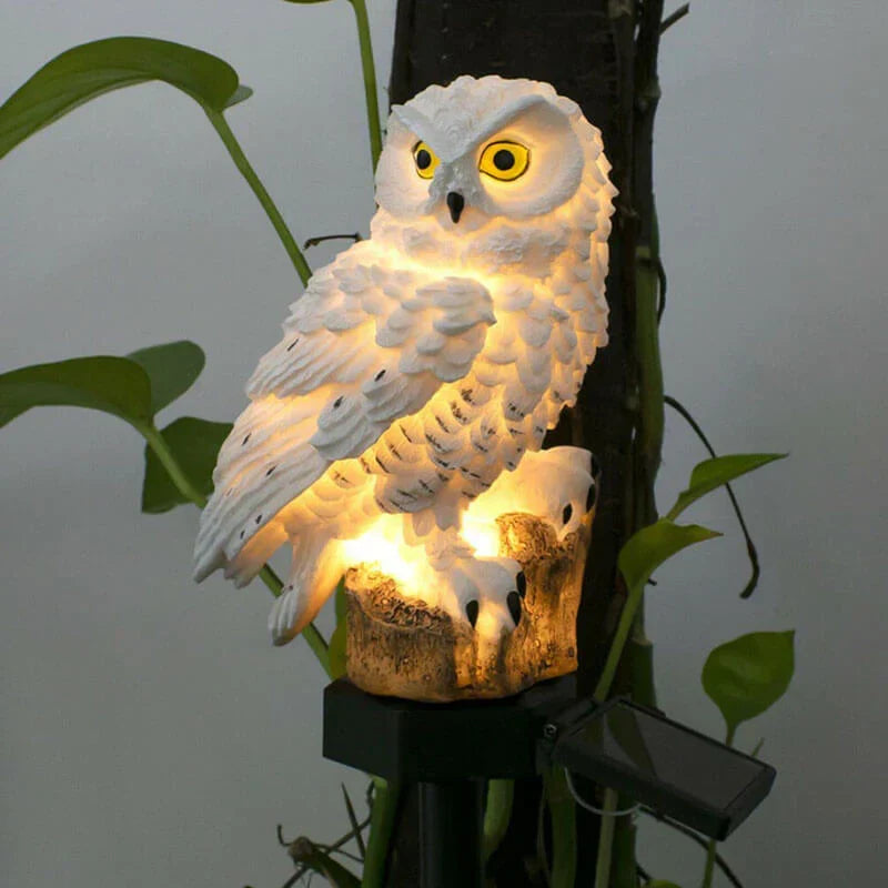 Solar Garden Light with Owl Design