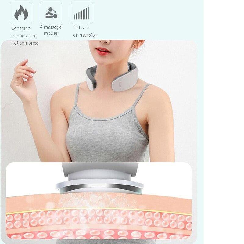 Ergonomic Neck Relaxer with Customizable Pulse Therapy