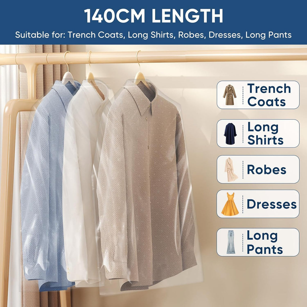 Garment Bag Set for Winter – Clothing and Travel Protective Covers (BOGO)