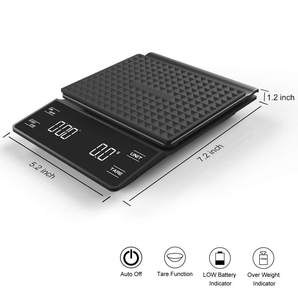 Precision Coffee Measurement Scale with Timer Function