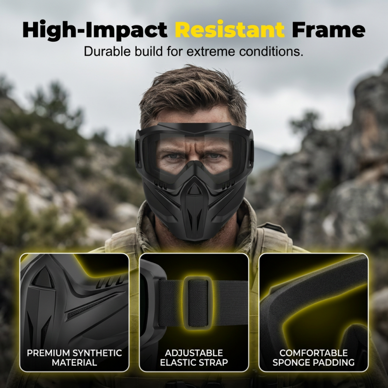 Versatile Safety Face Shield with Removable Goggles