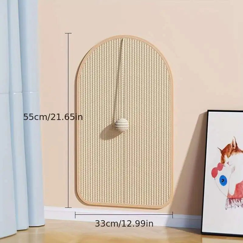 Multi-Functional Wall-Mounted Cat Scratch Station