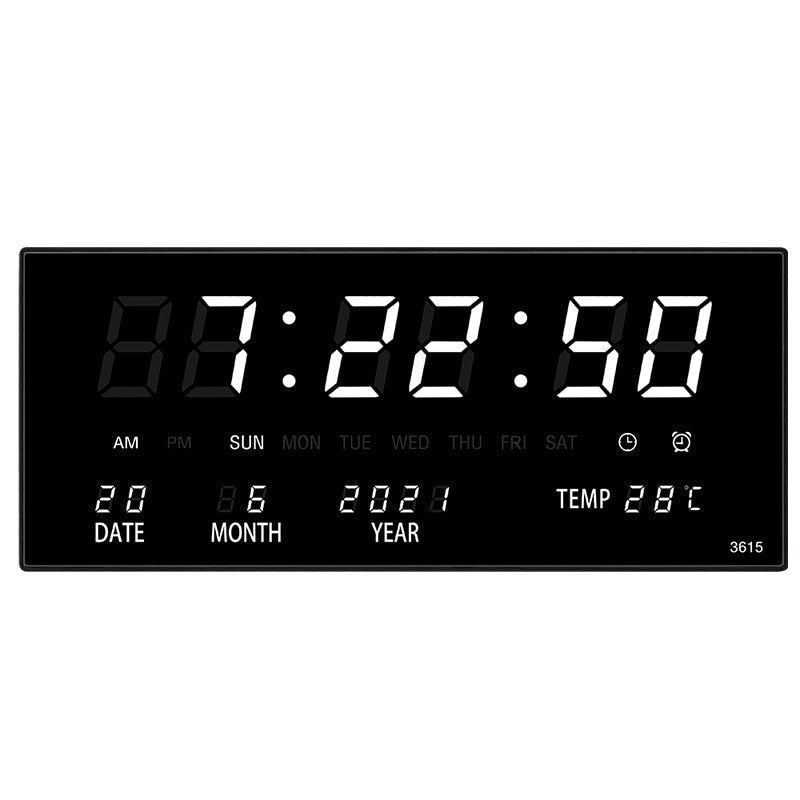 Mirror Finish LED Wall Clock – Modern Timepiece