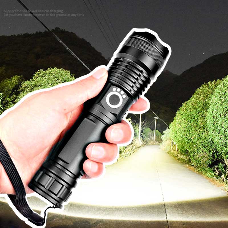 UltraBright USB Rechargeable Tactical Flashlight