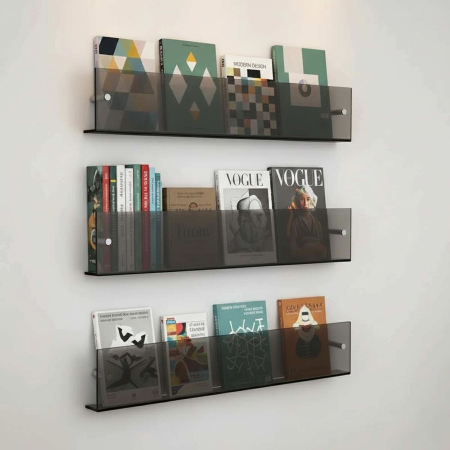 SleekWall – Contemporary Magazine Holder for Wall Display
