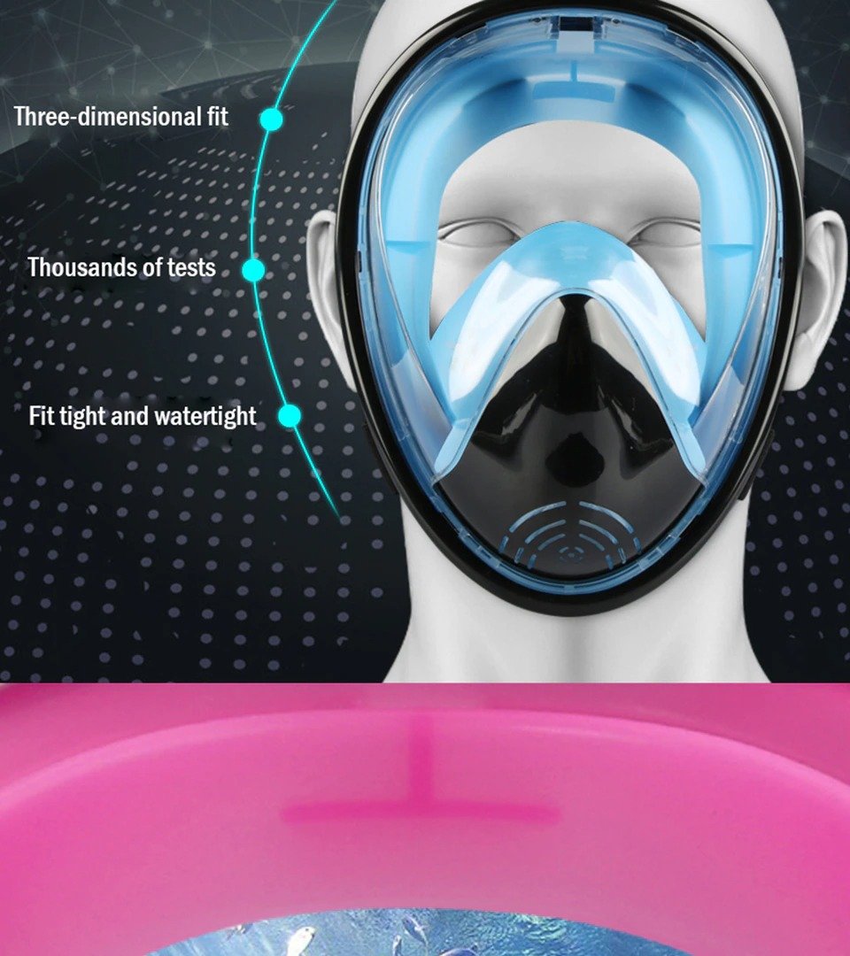 Panoramic Full Face Snorkel Mask for Ultimate Underwater Adventure