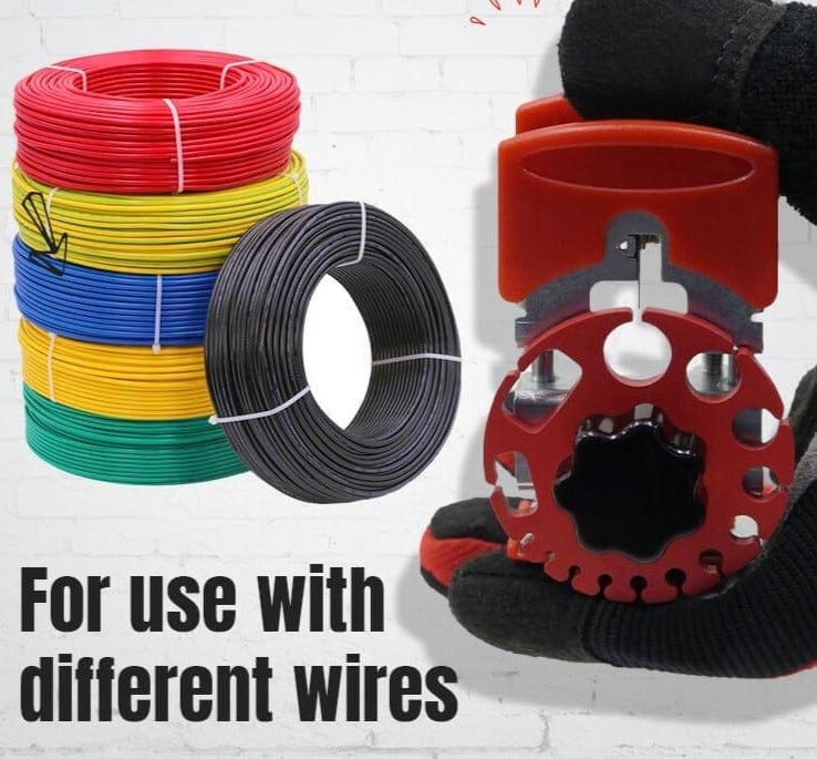 Versatile Wire Stripper Tool with 10 Replacement Blades