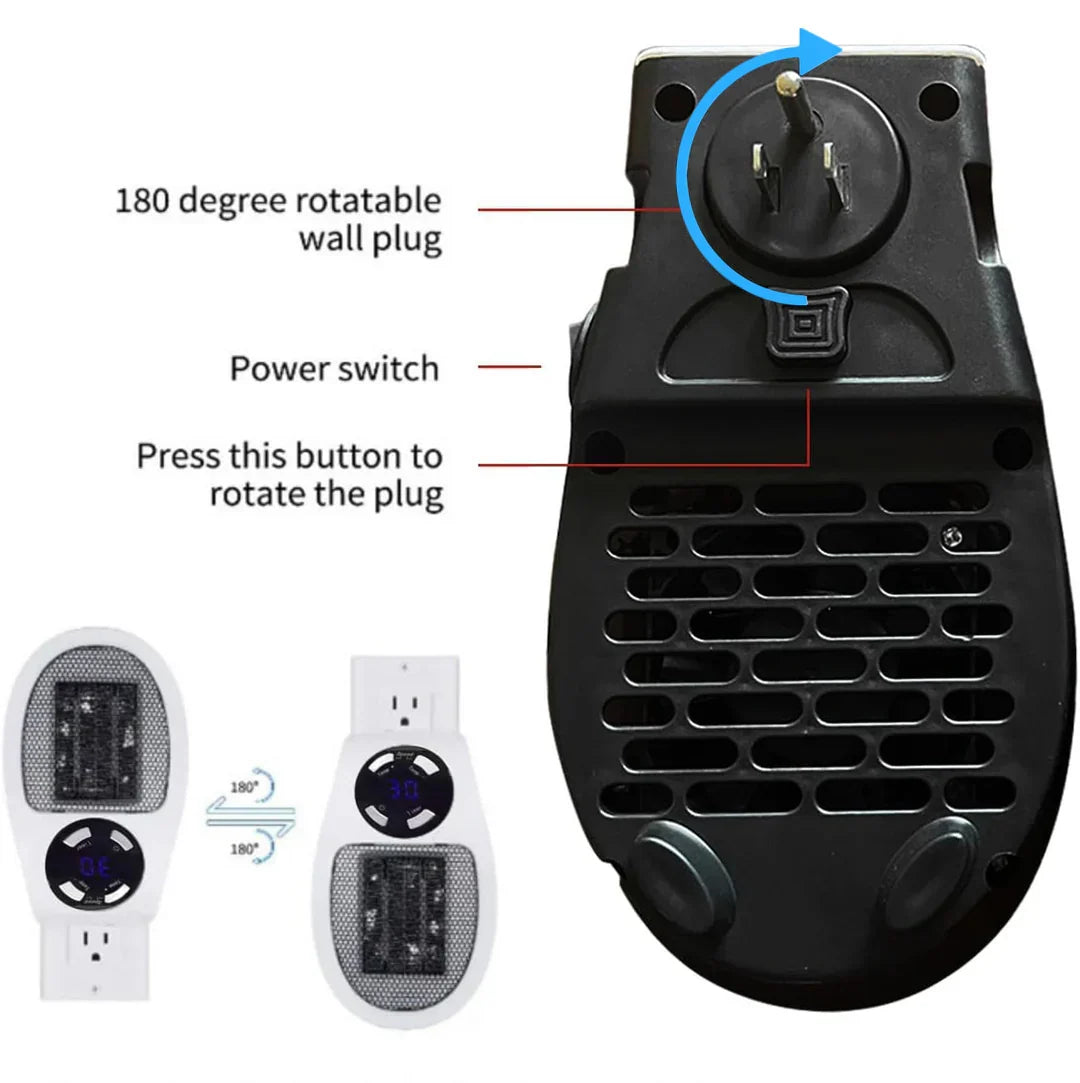 CozyNest 500W Compact Electric Heater