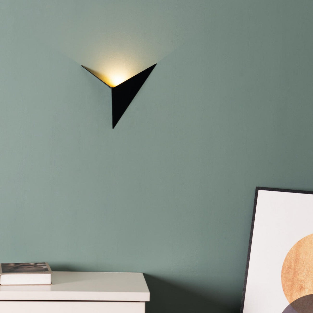 Triangular Contemporary Wall Light Fixture