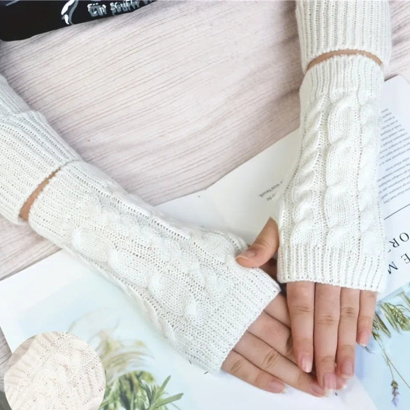 Chic Fingerless Winter Gloves for Women