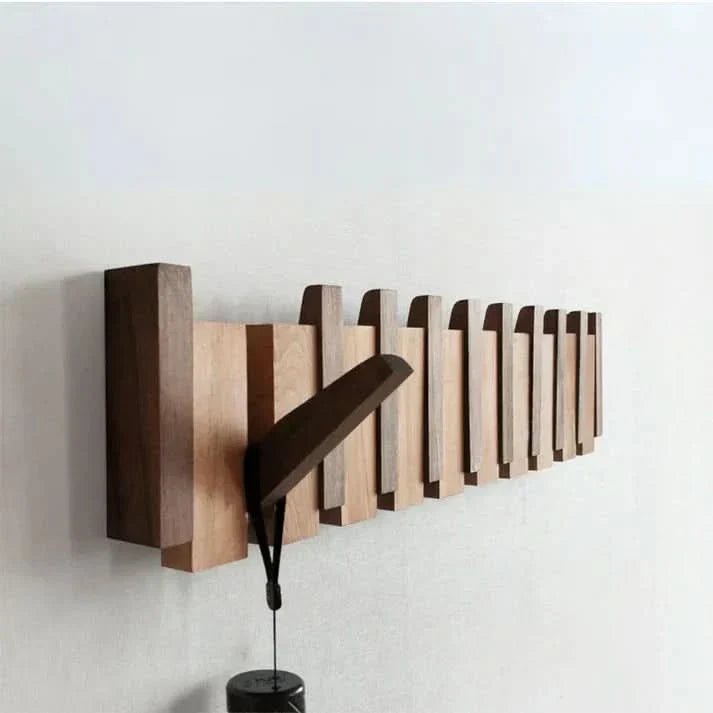 Harmony Rack – Artistic Wooden Coat Hanger for Walls