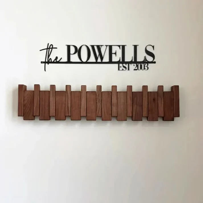 Harmony Rack – Artistic Wooden Coat Hanger for Walls