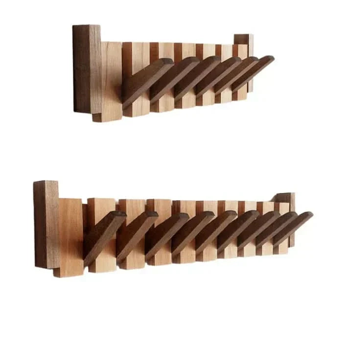 Harmony Rack – Artistic Wooden Coat Hanger for Walls