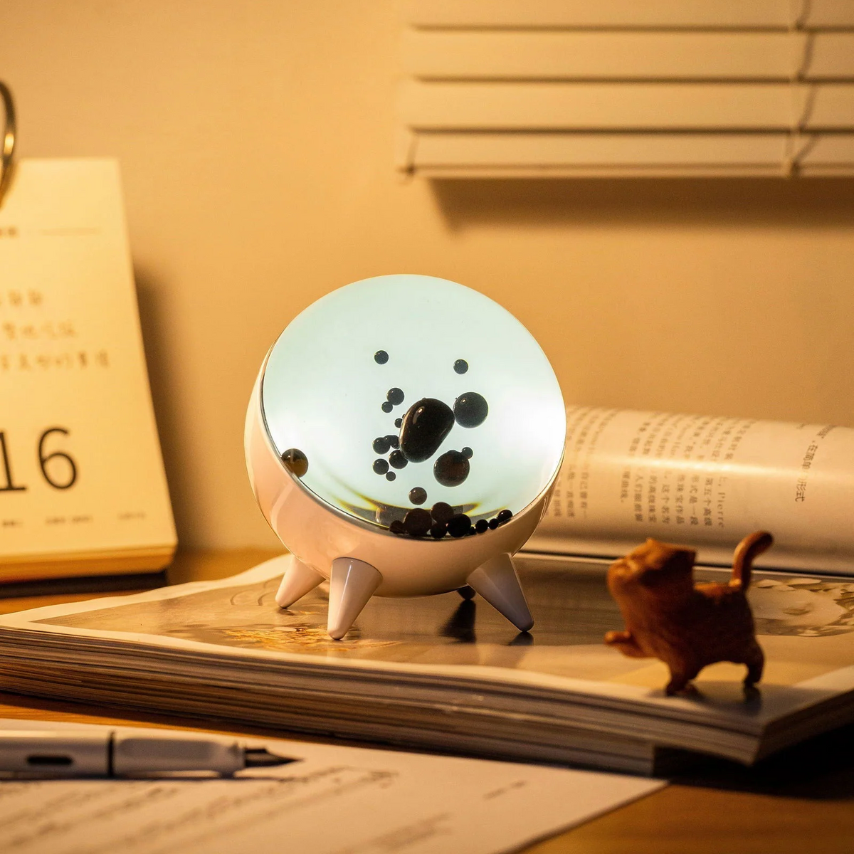 Ferrofluid Display with Music Reaction - Magnetic Pulse Visualizer