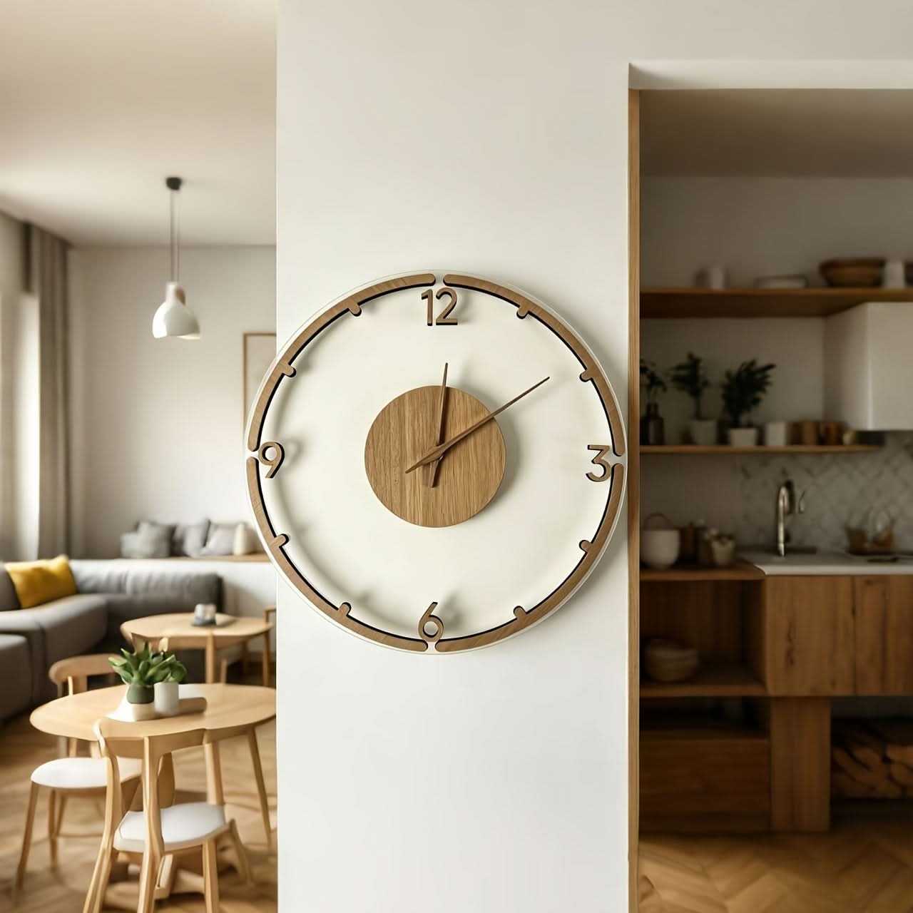 Scandi Essence 30 cm Contemporary Acrylic Wall Timepiece